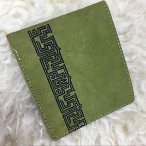 • 5 for $25 • Leather folding wallet tribal design
